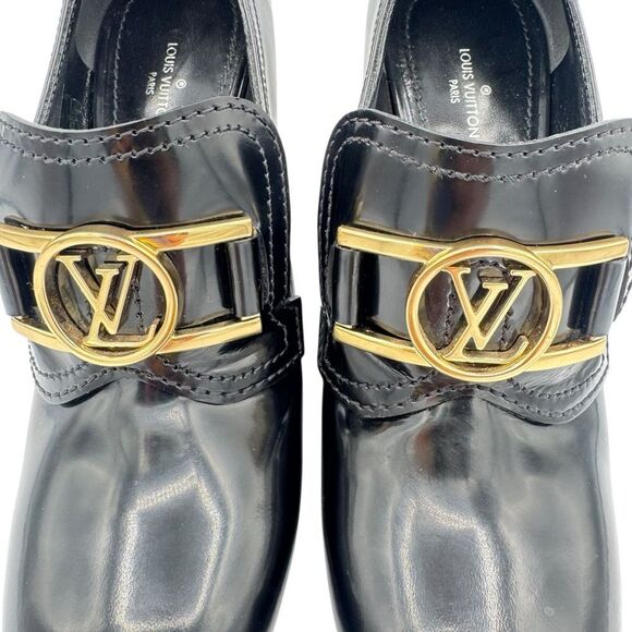 Louis Vuitton Swift Loafer Monogram Block Heel Patent Leather Size 6 - Picture 7 of 15
